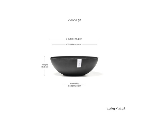 Bol Vienna 50 avec dimensions