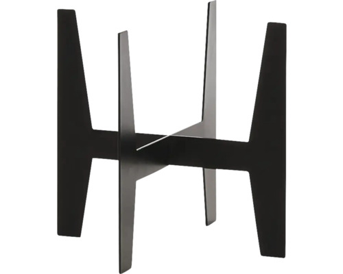 Support à plantes noir en métal