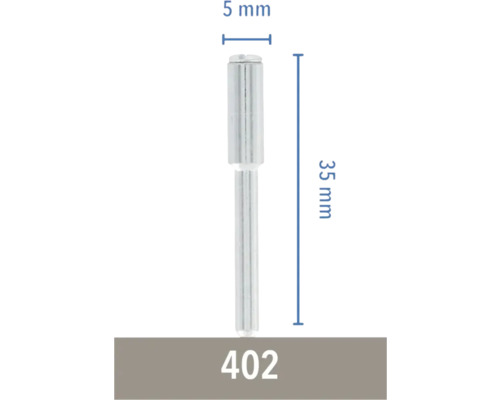 Meule sur tige 5 mm de diamètre et 35 mm de longueur