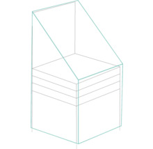 Schéma d''un système d''étagères modulaires