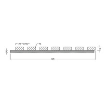 Schéma technique d''un profilé avec dimensions