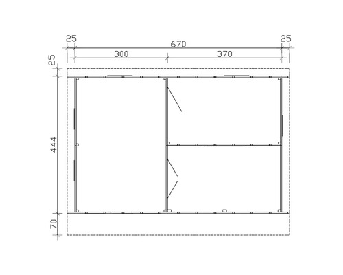 Plan d''un abri de jardin avec dimensions
