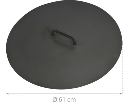 Couvercle pour foyer, soixante et un centimètres de diamètre