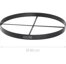 Feuerschalenbasis Cook King 80 x 6 cm schwarz