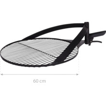 Schwenkgrill mit einem Durchmesser von 60 cm für den Aussenbereich.