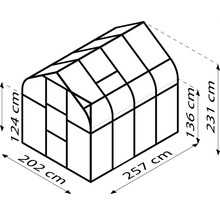 Dimensions de la serre