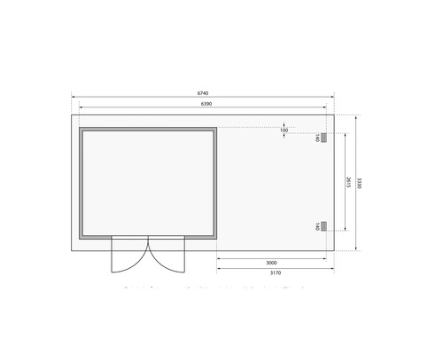 Plan d''un abri de jardin avec dimensions