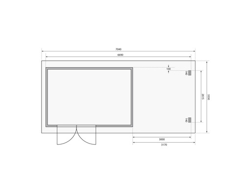 Plan d''un abri de jardin avec dimensions