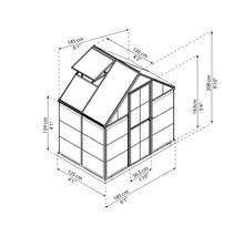 Image avec les dimensions d''une serre